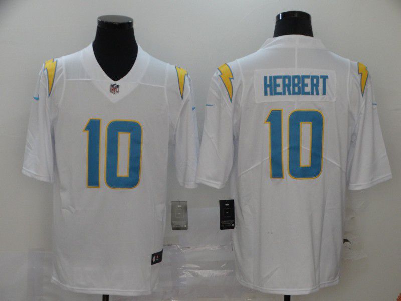 Men Los Angeles Chargers #10 Herbert White Nike Vapor Untouchable Stitched Limited NFL Jerseys->los angeles chargers->NFL Jersey